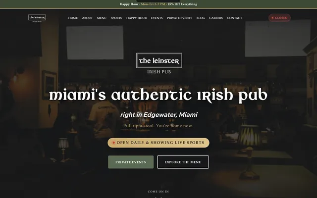The Leinster website, built by Multitap